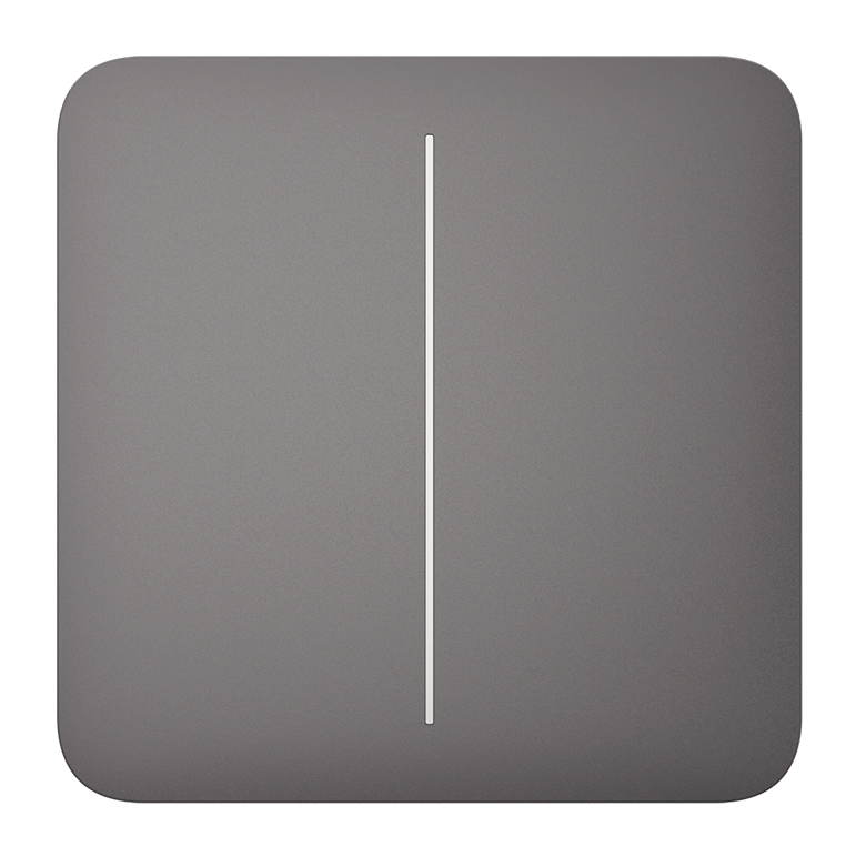 AJAX - SOLO BUTTON (2-GANG) GREY
