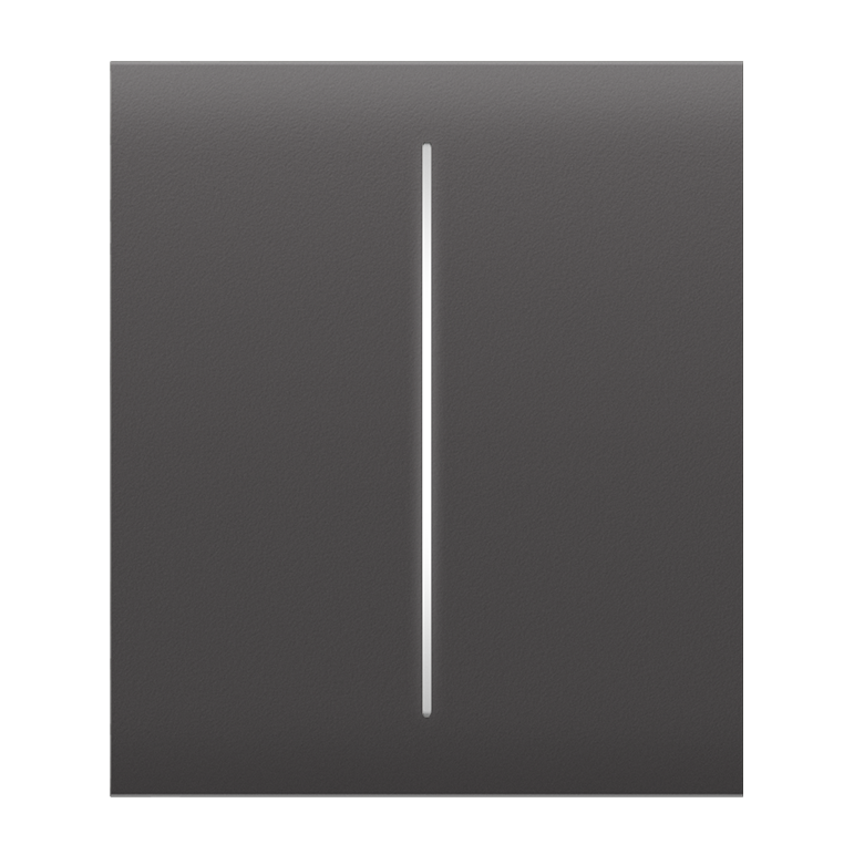 AJAX SYSTEMS - CENTER BUTTON (2-GANG) GREY