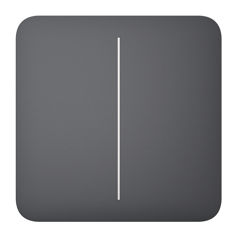 AJAX - SOLO BUTTON (2-GANG) GRAPHITE
