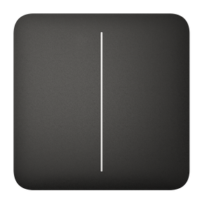 AJAX - SOLO BUTTON (2-GANG) BLACK