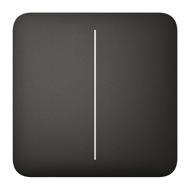 AJAX - SOLO BUTTON (2-GANG) BLACK