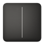 AJAX - SOLO BUTTON (2-GANG) BLACK